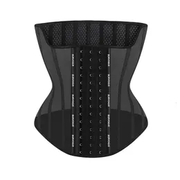 Waist Tummy Shaper Burvogue Ushaping Trainer Women Corsets Colombian Girdles 17steel Bones Latex Trimmer Slim Hourglass Body 230826