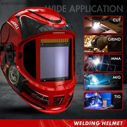 Schutzkleidung Schweißhelm mit automatischer Verdunkelung ANDELI ZEUS MASK 180 Großbild-Schweißermaske anzeigen 1/1/1/2 optisch True Color 4 Sensoren HKD230826