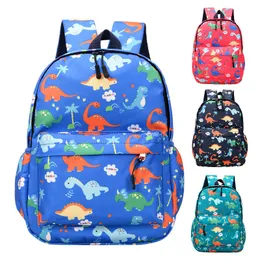 Backpacks Cute Cartoon Dinosaur Backpacks Teenager Kindergarten Schoolbag Trendy Waterproof Kids Bookbag Boys Girls Children Animal Bag 230826