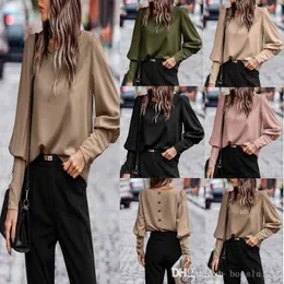 2023 Womens Autumn New Shirts Women's Style Commuter långärmad toppblus