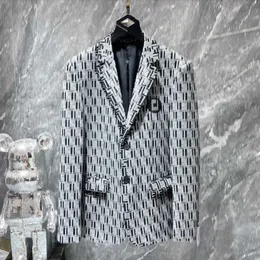 Podwójna litera F G Mens Designer Kombinezon Blazer Jacket For Men Stylist Haftery Długie rękaw