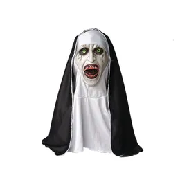Soul Summoning 2 Syster Mask Halloween Scary Makeup Mask Trick Ghost Face Scary Latex Headcover Sister