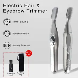 Eyebrow Trimmer Electric Mens and Womens Automatic Artifact Hair Removal Beauty Nybörjarverktyg 230828