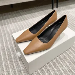 The Row Shoes Brand High Heels Sapatos Designer feminino Classic Moda