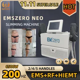 2023 EMSLIM NEO EMSZERO SLIMMING BODY SCULPTING 200HZ 15TESLA 6500W 2/4/5ハンドルマシンHIEMT RF EMS-CULPT SALON HOT