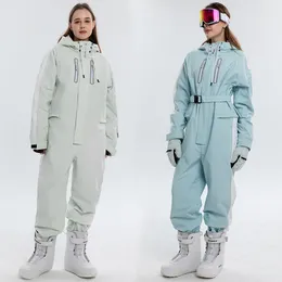 Skidskidåkning Vattentät kvinna Snowsuit Women Ski Sport Sport Mountain Ladies Tracksuit Snowboard Woman Ice Jumpsuit kläder 230828