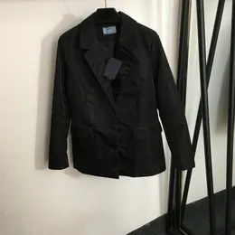 Ins mode cardigan rockar lapel hals svarta jackor dubbel fickdesigner ytterkläder kvinnlig märkesjacka