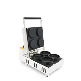 Electric 4pcs mini pizza miska waflowa jajka tart maszyna bez kija 220V 110V Tartlet Wafel Maker Egg Tart Shell Maszyna