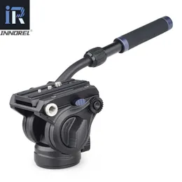 MT70 Video Camera Tripod Fast Flip Buckle Fluid Head Panoramic Half Ball Bowl Monopod Stand Base for Digital DSLR Camcorder