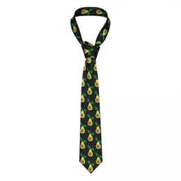 Bow Ties Fruits Avocado Necktie Men Women Fashion Polyester 8 Cm Narrow Avocados Lover Neck For Shirt Accessories Cravat Office
