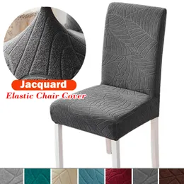 Chair Covers Elastic Dining Cover Thick Jacquard Spandex for Room Anti Slip Kitchen 1 4 6 8 Pieces 230828