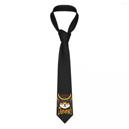 Bow Ties Shib Army Shiba Necktie Token Doge Crypto Coin Samurai Neck Tie Skinny Narrow Suits Accessories Gravatas Office