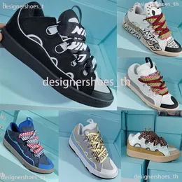 Tasarımcı Spor Sneaker Curb Shoes Erkek Spor ayakkabıları kadın eğitmenler platform spor ayakkabı deri eğitmen