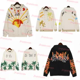 Mens Hoodies Palms Palms Palmangel City Designer Limited Inkjet Graffiti Letter 인쇄 남성 여성 범선 긴팔 캐주얼 낙서 후드 블루 블랙과 핑크