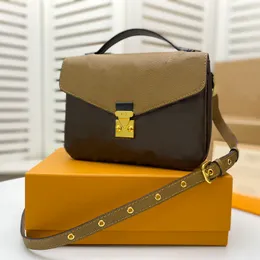 M40780/M41487 Senior Designer Bag Pochette Handväska riktiga läder Kvinnor Handväskor trycker blommor Totes Väskor Crossbody Tote Wallet