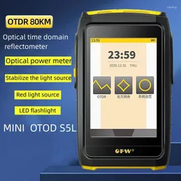 Equipamento de fibra óptica OTDR Teste ativo em tempo real 1550nm 20dB Refletômetro Touch Screen OPM VFL OLS IOLA Domínio de tempo óptico