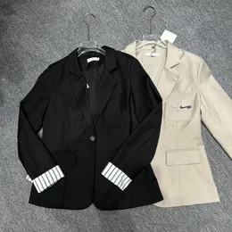 여성 블레이저스 재킷 탑 패션 단색 버튼 캐주얼 재킷 레이트 재킷 코트 의류 크기 S-L