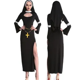 Urban Sexy sukienki 2023 kostiumy na Halloween dla mężczyzn i kobiet dorosłych Cosplay Priest Stage Performing odzież 230829