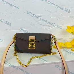 Top Quality Mini Messenger Bags Luxury Designers Presbyopia Hand Bags Bolsa de Couro para Mulheres Lazer Cadeia Cross Body Bags Bolsas de Ombro Metal Letter Logo Totes
