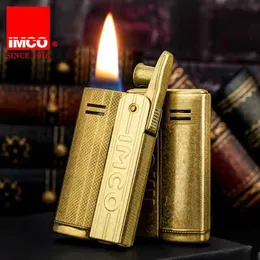 IMCO Austrian Stainless Steel Kerosene Lighter Retro Metal Windproof Grinding Wheel Men's Smoking Set Gift MPF3