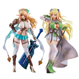 Finger Toys Elf Village Cecil Lincia Archeyle Priscilla Kukuru Anime Girl PVC Action Figur Toy Statue Vuxna samling Modell Doll