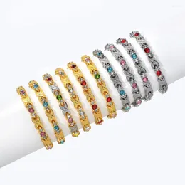 Link Bracelets Bangle Hand Ornaments With Color-preserving Beaded Wrist Jewelries For Groom Wedding Dating Shopping