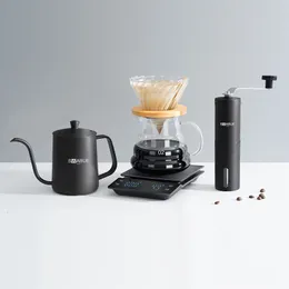 Mugs Swabue V60 Coffee Set Drip Pour Over Accessories Barista Tools Dripper Glass Filter Kettle Manual Grinder Coffeeware Sets 230829