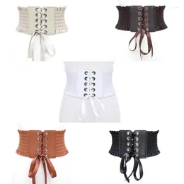 Cintos cinto bustier couro falso underbust espartilho cintura ornamento para mulheres meninas halloween role play anúncio