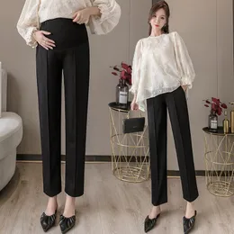 Maternity Pants With Elastic Waistband For Office And Formal Wear Slim Fit  Pregnancy Black Maternity Trousers For Women From Mingway245, $15.58