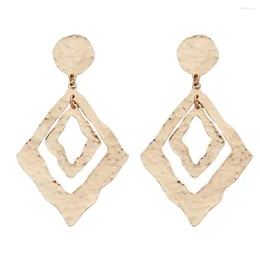 Dangle Earrings Exaggerated Concave Geometric Convex Metal Wholesale