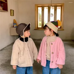 Piumino Capispalla Parka Colletto con scollo a O monopetto Solido cotone regolare Moda Semplice carino Fresco Primavera Autunno Unisex Bambini