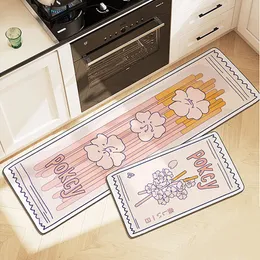 Carpet Cartoon Kitchen Rugs Anti slip Entrance Doormat for Living Room Long Strip Home Decor Alfombra Tapis 230828