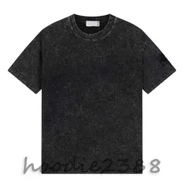 석재, 검은 색 및 기타 색상 디자이너 티셔츠, Made Old Wash Short Sleeve 티셔츠, 남자와 여자 모두, 편안하고 통기성, 캐주얼 모든 경기 크기 : m-xxl