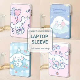 DIY 노트북 슬리브 케이스 운반 가방 PU 충격 방지 iPad Bag12 13.3 14 15.6 인치 MacBook Air HP Dell Lenovo Melody 노트북 케이스 HKD230828