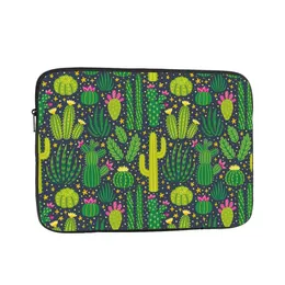 Capa para laptop fofa 12 13 15 17 polegadas bolsa para notebook capa à prova de choque Cactus HKD230828