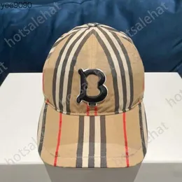 Luxury Designer Hat Woman Chapeau Man Baseball Burberniness Cap Stripe Mönster Sun Prevent Gorras Casquette Brodery Letter Hip Hop Snapback bekväm