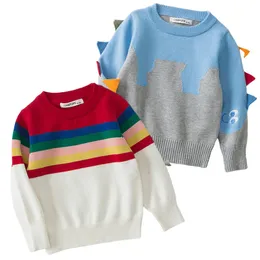 Pullover 1-6 år barn baby tröjor pullover älskar höstpojkar tröjor vinter flickor tröjor stickade barn pullover casual pojkar kläder 230828