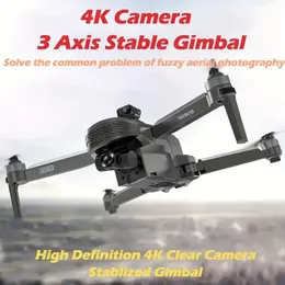 Składany dron GPS z aparatem 4K UHD dla dorosłych, quadkopter z silnikiem bezszczotkowym, 360 ﾰ Unikanie przeszkód, automatyczne powrót do domu, podążaj za mną, długi zakres kontroli dla początkujących