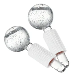 Appareils de soins du visage Globes en verre Boule de refroidissement pour le massage des yeux du visage Beauté Hockey sur glace Énergie Boule de cristal Vague d'eau Dispositif de soins de la peau 230828