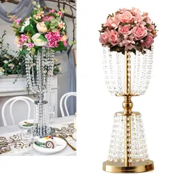 Vases2PCS絶妙な結婚式の花のスタンドホームディナーホリデーパーティーアクティビティ装飾230829のためのゴールデンラック