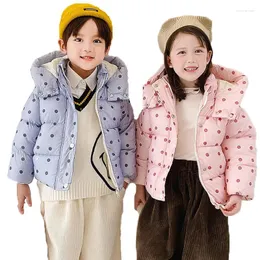 Unten Mantel 1-5 Jahr kinder Warme Baumwolle Jacken Mädchen Kleidung KidsBabys Mäntel 2023 Herbst Winter Koreanischen Stil für Jungen Outer