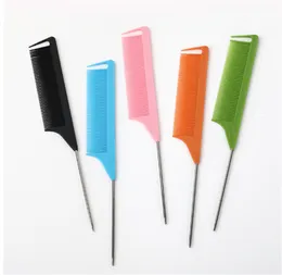 Professional Pointed Tail Hair Styling Comb Antistatic Hair Dye Brush Barber Steel Needle Pin Rat Tip Combs Barber Accessories