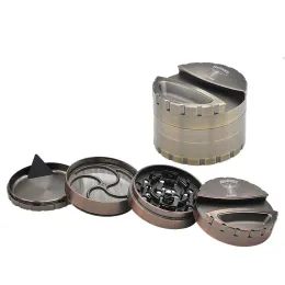 smoke kit Heavy Duty Zinc Alloy Metal Smoking Herb Grinder Teeth With Cigarette Holder Tobacco Grinder Spice Crusher