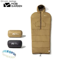 MOBI GARDEN Camping Warm Multi-functional Ultralight Sleeping Bag Water Splash Proof Adult Proof Camping Sleeping Q230828 Q230828