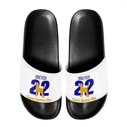 Slippers Nopersonality Sigma Gamma Rho 1922 Women's Flip Flops Summer Home Leisure Sandals Comfortable Wearable Chinelos