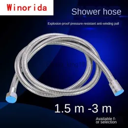 Plumbing Hoses Shower Hose Stainless Steel Encrypted Explosion-proof Head Water Pipe Nozzle Connection Fittings HKD230829