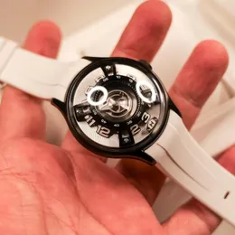 Zegarek oblvlo męski silnik gwiazda silnika ROTOR mechaniczny automatyczny zegarek Super Luminous Blue Nightlight White Guma Sport zegarki sportowe