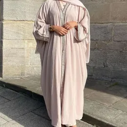 Etniska kläder mode broderi muslimsk kimono fest kväll abaya retro cardigan robe dubai mellanöstern saudiarabien eid kläder