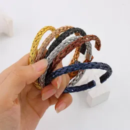 Link pulseiras massa frita torção em forma de aço inoxidável para homens clássicos aberto pulseira moda jóias pulsera hombre