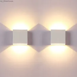 LED Wall Sconces 2Pack 6W Modern Indoor Wall Lamp White Up Down Wall Mount Lights for Living Room Hallway Bedroom Decor HKD230829 HKD230829